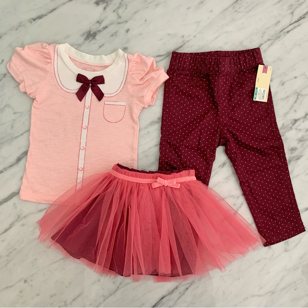 Cherokee Girls Outfit Bundle Set